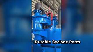 Hydrocyclone Parts for Mining | Vortex Finder Apex Spigot & Cyclone Liners