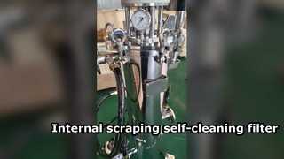 Internal scraper self cleaning filter machine