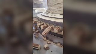 Watching Biomass Pellet Machine Make Dense Pellets