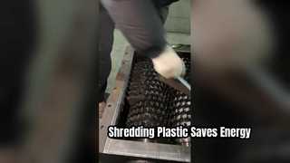 Double Shaft Shredder for Plastic Waste Energy Saving Recycling