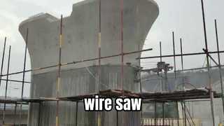 Hydraulic wire saw with ample power