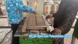 WS 85 Open-Cast Polyurethane Screen 500×500mm Bolt Installation Anti-Clogging for Gold Mining​
