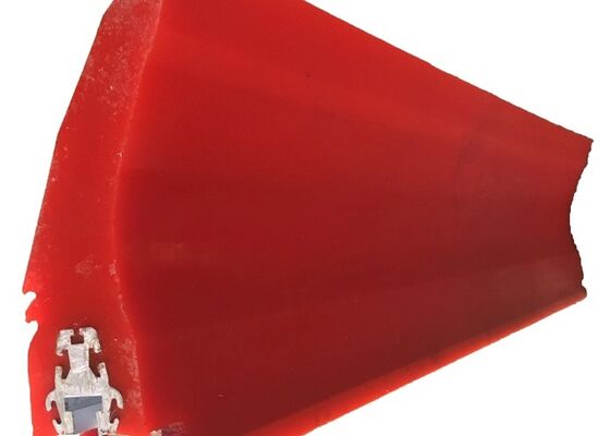 Polyurethane Conveyor Belt Cleaning Blade with Steel Support Mining Industrial Use