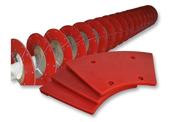 Spiral Classifier Polyurethane Blades Long Service Life Mineral Beneficiation Wear Parts