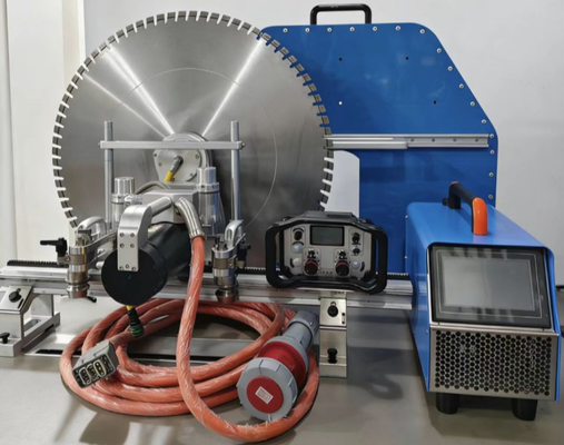 Professional Wall Saw With Wireless Remote Control For Safe Concrete Cutting