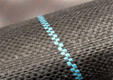 Durable Geosynthetic Fabric Flat Yarn PP Woven Geotextile For Prevent Grass Grow