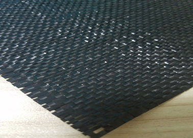 Polypropylene Woven Geotextile Stabilization Fabric Black Color UV Resistance