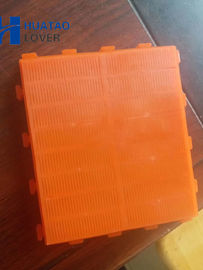 Orange MDI and TDI 0.125mm Aperture PU Dewatering Screen Mesh
