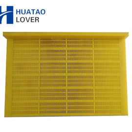 305mm Modular Dewatering Vibrating Screen PU Panel for sand and gravel