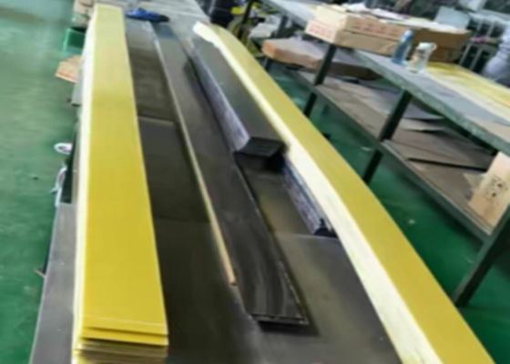 Light Yellow CE Epoxy Glass Paper Machine Doctor Blade For Paper Industry