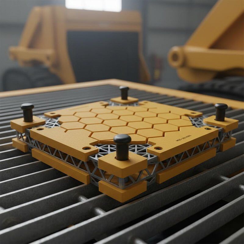 PU Modular Panel with Hammer-In Pins for Mining Decks