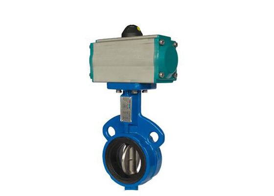 Pneumatic Vacuum Ductile Iron Stainless Steel Butterfly Valve DN40