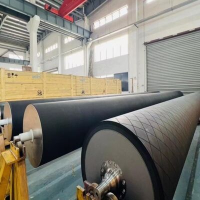 Synthetic Rubber Coated Rubber Roller For Functional Film Manufacturing With 13000mm Maximum Face Length And 3000m/min Maximum Speed