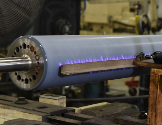 Imported Silicone Corona Treater Roller with 70-75 Shore A Hardness and 4mm Thickness for Ozone Resistance