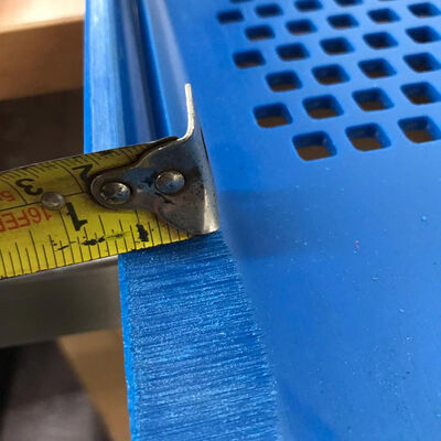 Polyurethane Flip-Flop Screen with 5mm Aperture and 7mm Thickness for High-Efficiency Compost Sorting