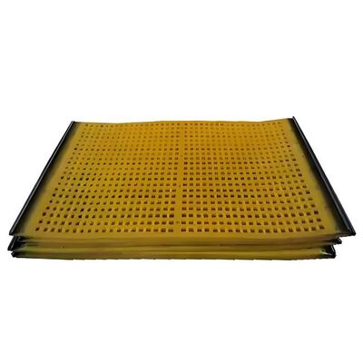 30mm Thick Polyurethane Screen Mat with High Wear Resistance for Bauxite Screening and Self-Cleaning Apertures