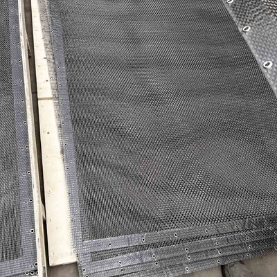 Industrial Wire Grommet Screen PU Edge 46-76.4% Open Area SS304/316