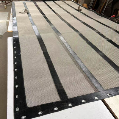 Customizable Square Hole Stainless Steel Screen Mesh Mat For Vibrating