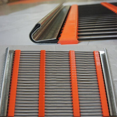 Poly Ripple Self Cleaning Wire Mesh  For Black Vibrating Quarry Mining Sieving