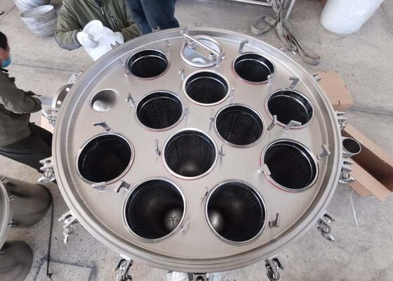 25 Micron Bag Filters 304/316L Stainless Steel Multi Bags Filter