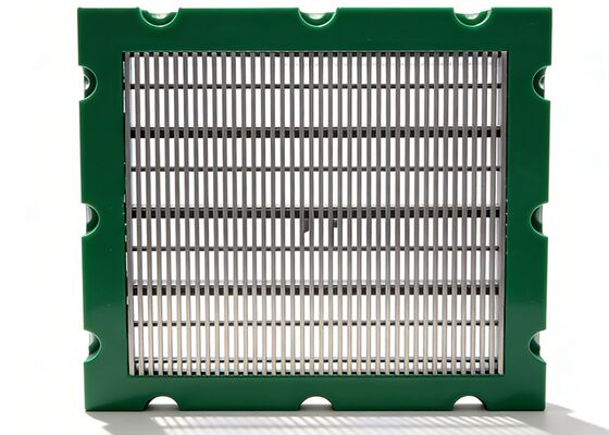 Wear Resistant Polyurethane Edging Stainless Steel 316L Wedge Wire Screen Panel for Coal Dewatering