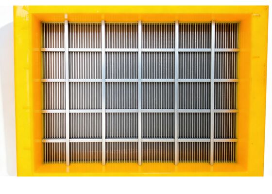Heavy Duty Red Polyurethane Edging Vibration Wedge Wire Screen Plate for Aggregate Processing