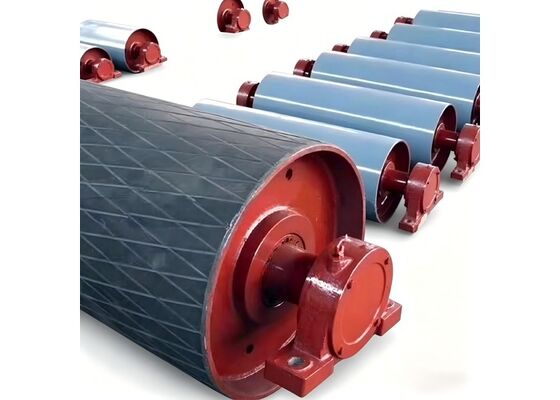 HDPE Conveyor Idler Roller Heavy Duty Bulk Material Handling Conveyor Component