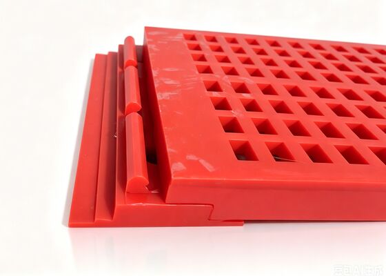 Anti-Clogging Polyurethane Flip Flow Screen Mat for Damp Sticky Coal Washing