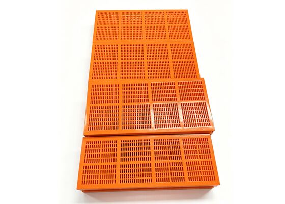 Modular Polyurethane Screen with Interlocking Fastening for Rapid Change Deck Systems