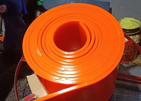 PU Conveyor Belt Skirting 12mm Thickness Long Service Life Coal Conveyor System