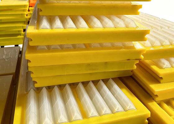 Anti-Blocking Polyurethane Modular Screen Panel with Reinforced Steel Frame for Wet Viscous Material Screening