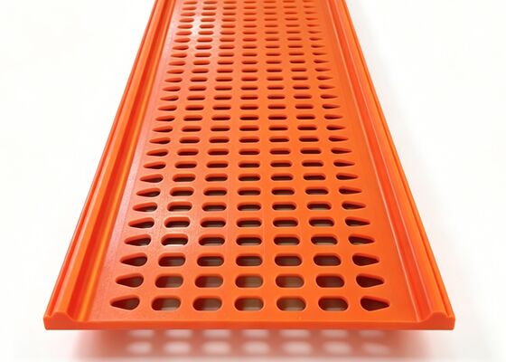 Boomerang Shaped Aperture PU Flip Flow Panels for Metal Scrap Recycling