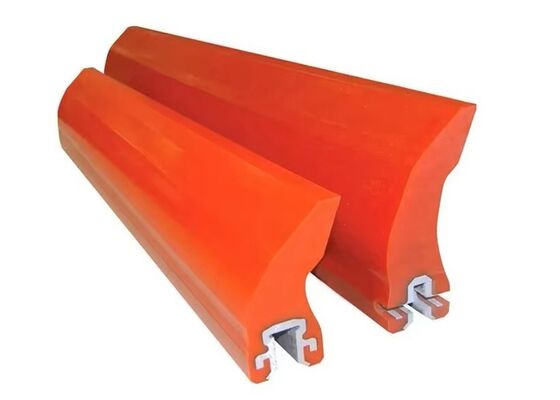Polyurethane Conveyor Scraper with Steel Clamp Flexible Industrial Conveyor Cleaner