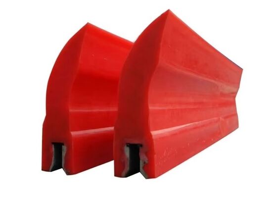 Polyurethane Conveyor Cleaner Blade Black Color High Efficiency Bulk Material Conveyor