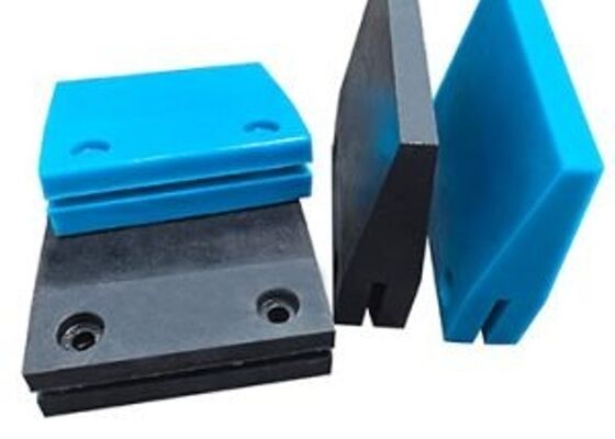 Polyurethane Conveyor Cleaner Blade Black Color High Efficiency Bulk Material Conveyor
