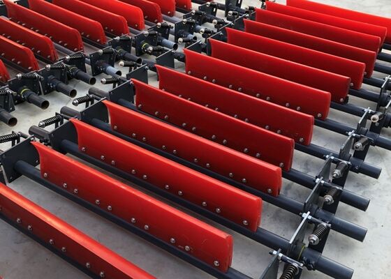 Conveyor Belt Cleaning System PU Scraper Corrosion Resistant Industrial Conveyor Cleaner