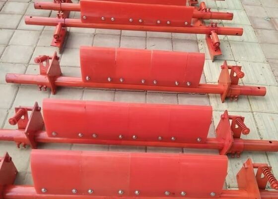 Conveyor Belt Polyurethane Cleaning System Adjustable Scraper Cement Conveyor Line