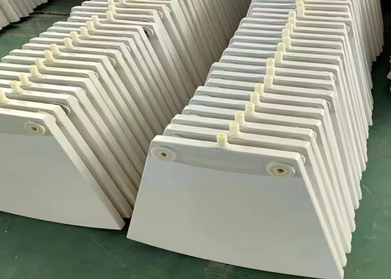 Ceramic Filter Plate Alumina Material High Flux 1000 L Per Square Meter Per Hour