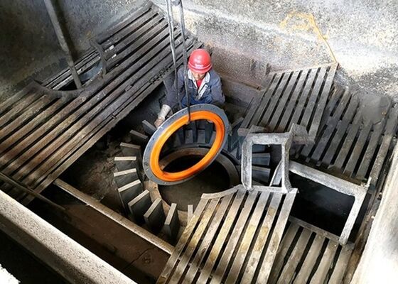 Mining Flotation Machine Rotor Stator Assembly Polyurethane Wear Resistant Yellow Slurry Mixing Parts