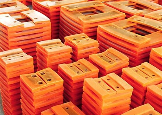 Spiral Classifier Polyurethane Shoes Red Long Service Life Mineral Beneficiation Wear Parts