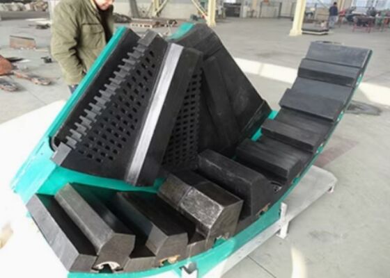 High Abrasion Resistant Rubber Liners for Ball Mill with Heat Treated Surface and Long Working Life