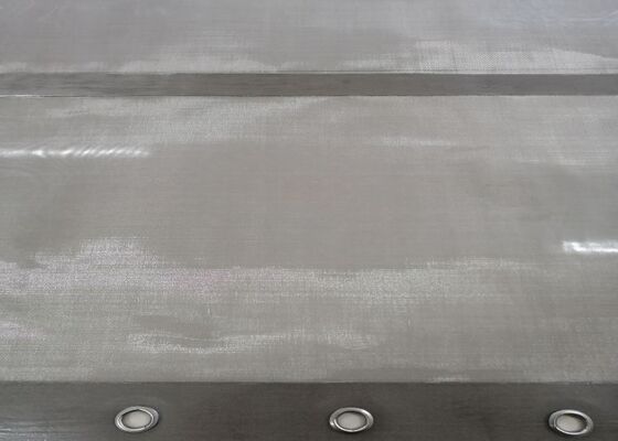 Rotex Compatible Screen 304 Stainless Steel Black PU-Strip Chemical Resistant