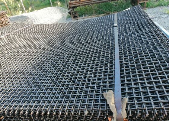 High Wear Resistant High Manganese Steel Woven Wire Mesh for Mining and Quarry Screening