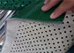 Green PVC Plastic Corrugator Conveyor Belt With Punching Holes For Lightweight Conveying