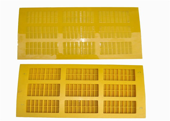 Polyurethane Dewatering Screen Panel with Low Noise Operation, Steel Frame and Polyurethane Surface, Customizable Screen Dimensions