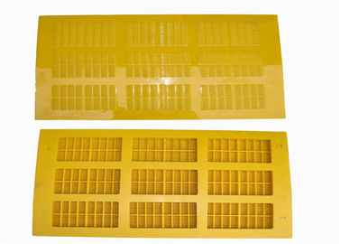 Vibrating Screens polyurethane dewatering screen panel with low noise in the operation