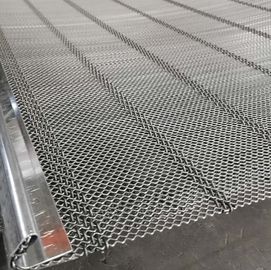 Tension self cleaning screen for mining and quarry vibrating screen steel wire mesh with hooks