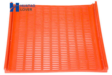 Orange High Frequency Polyurethane Screen Panels Vibrating Mesh For Iron Sand