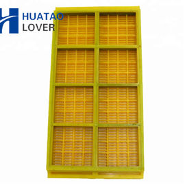 Red modular Polyurethane Dewatering Vibrating Screen Mesh for mining