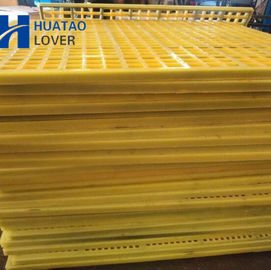 Square aperture 40mm thickness Polyurethane Screen Mat for Mining